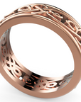Verighetă Castelo din Aur 14k Timeless Knot pentru Bărbați din 14k Aur Roz - Castelo.ro