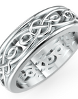 Verighetă Castelo din Aur 14k Timeless Knot pentru Bărbați din 14k Aur Alb - Castelo.ro