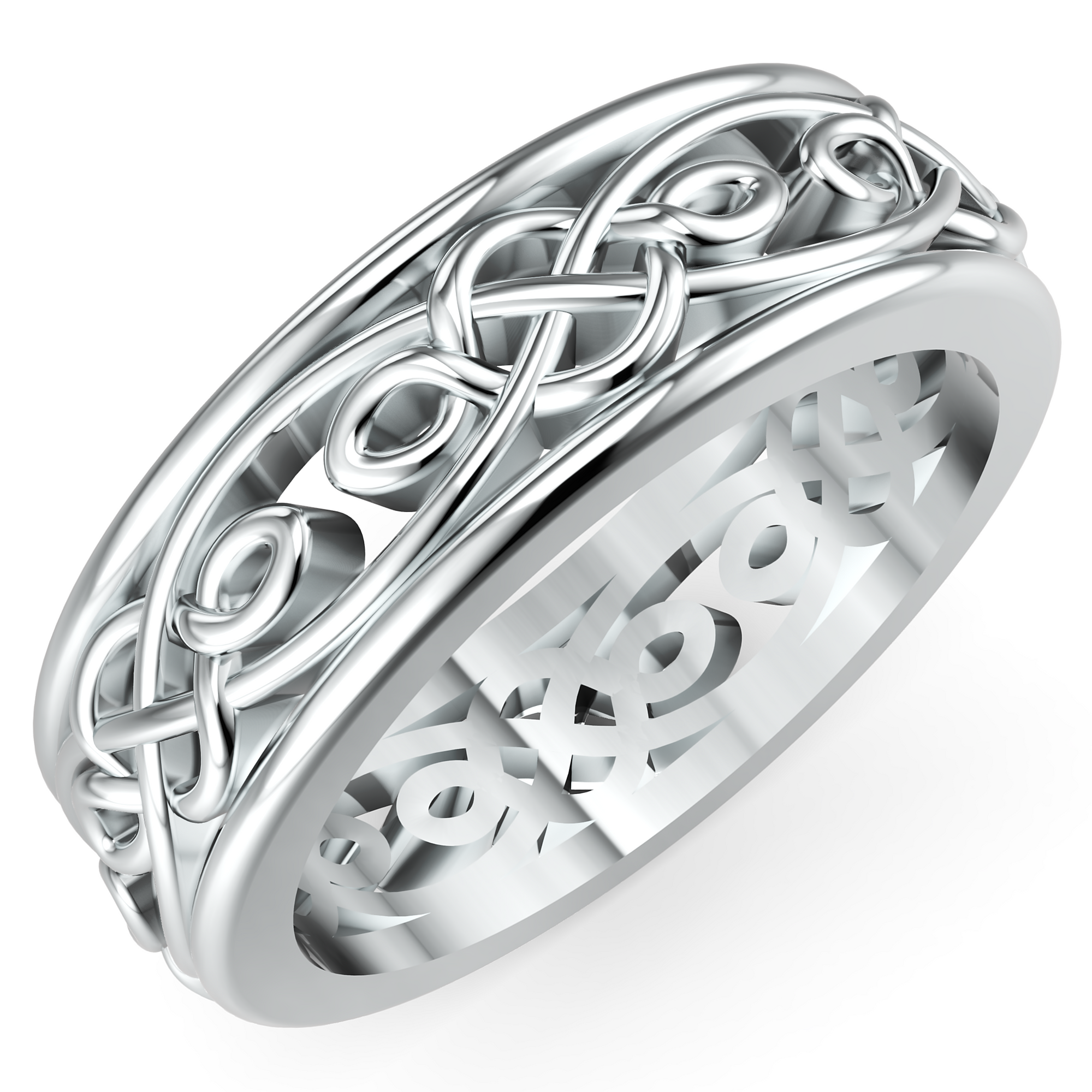 Verighetă Castelo Timeless Knot pentru Bărbați din Platina - Castelo.ro