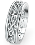 Verighetă Castelo Timeless Knot pentru Bărbați din Platina - Castelo.ro