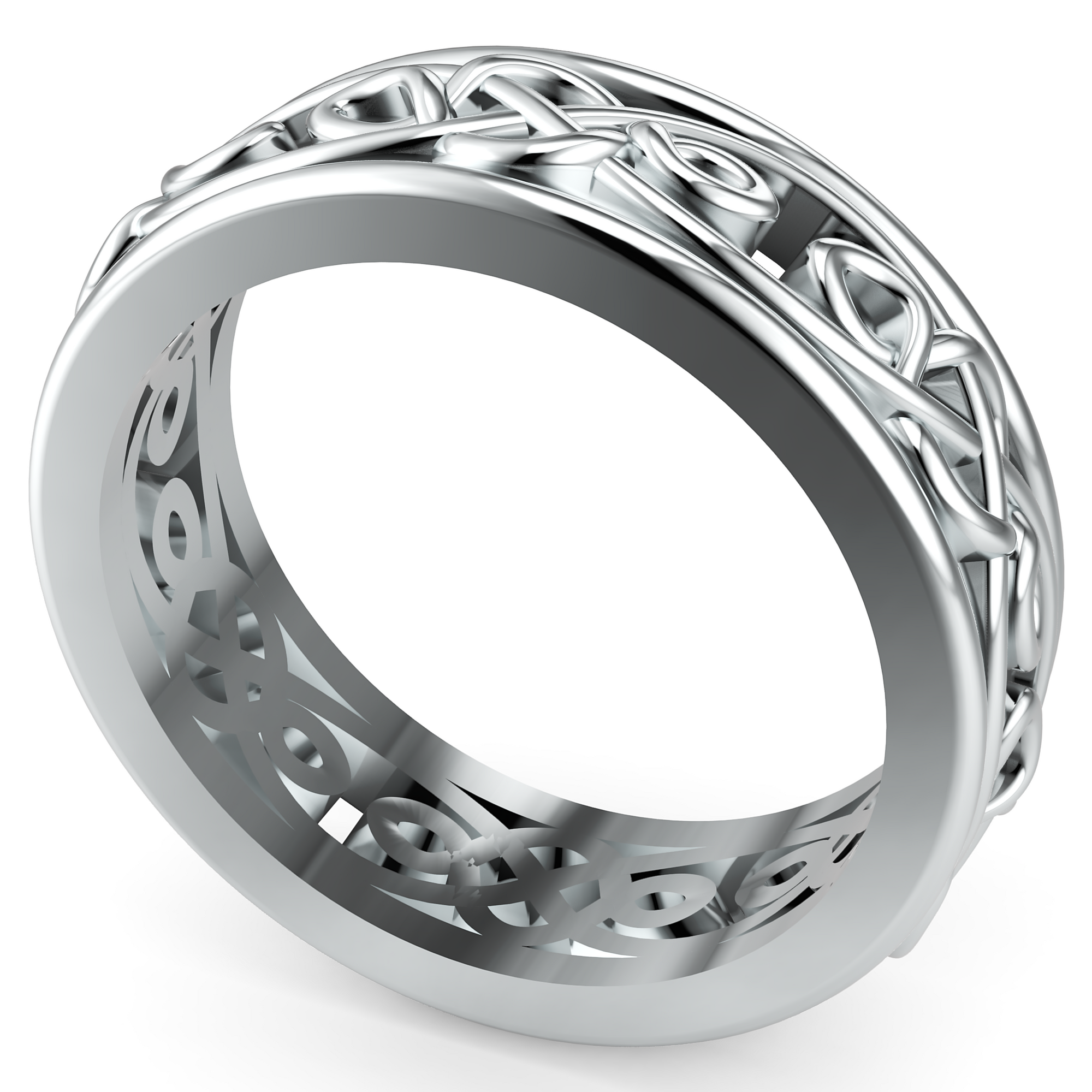 Verighetă Castelo Timeless Knot pentru Bărbați din Platina - Castelo.ro