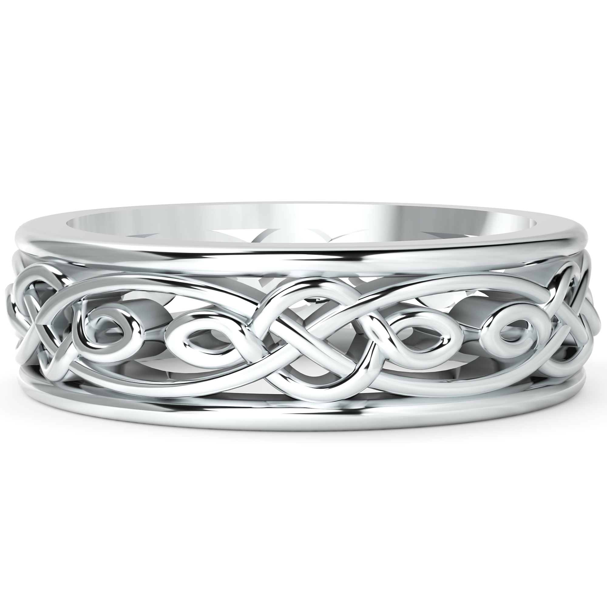 Verighetă Castelo Timeless Knot pentru Bărbați din Platina - Castelo.ro