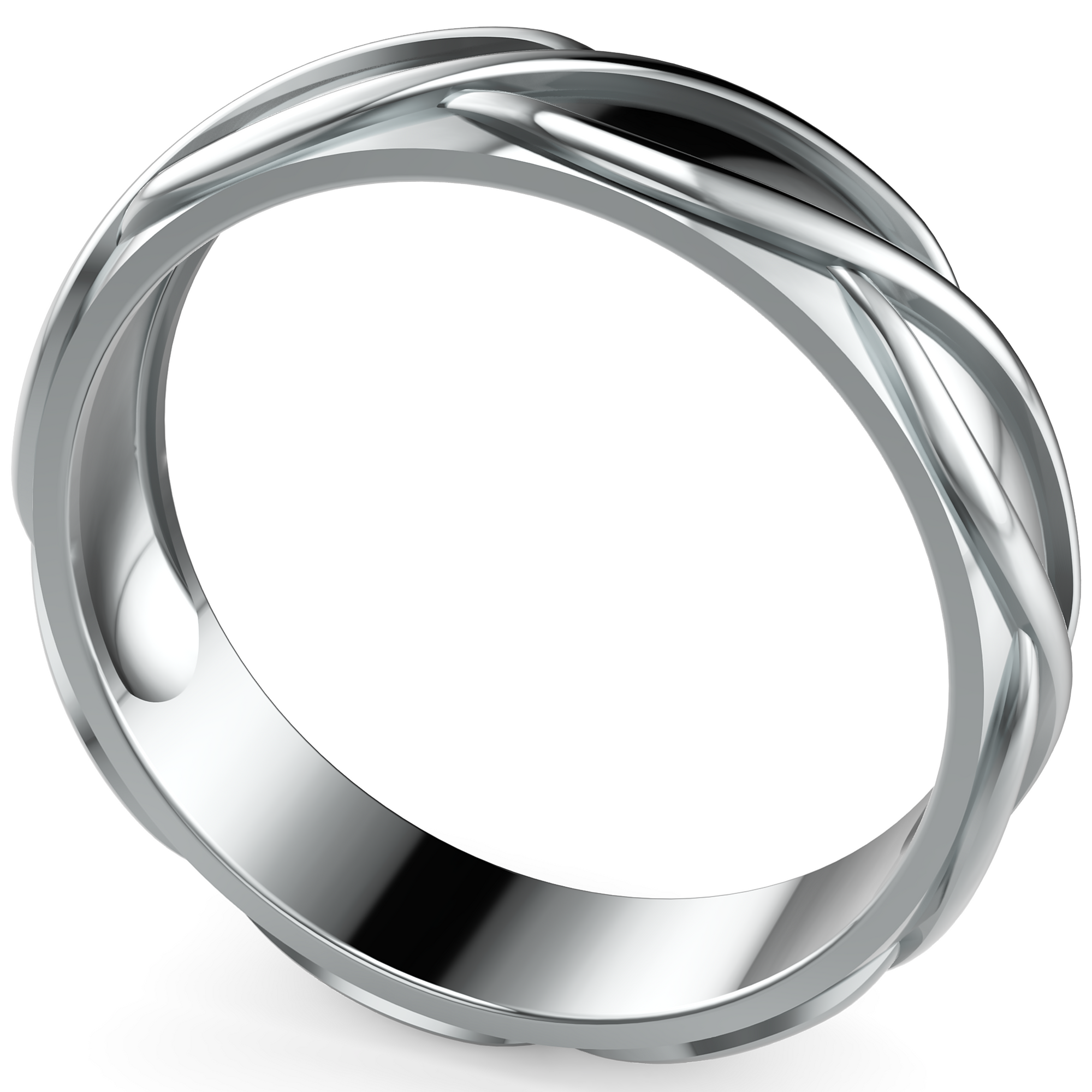 Verighetă Castelo Spiral pentru Bărbați din Platina - Castelo.ro