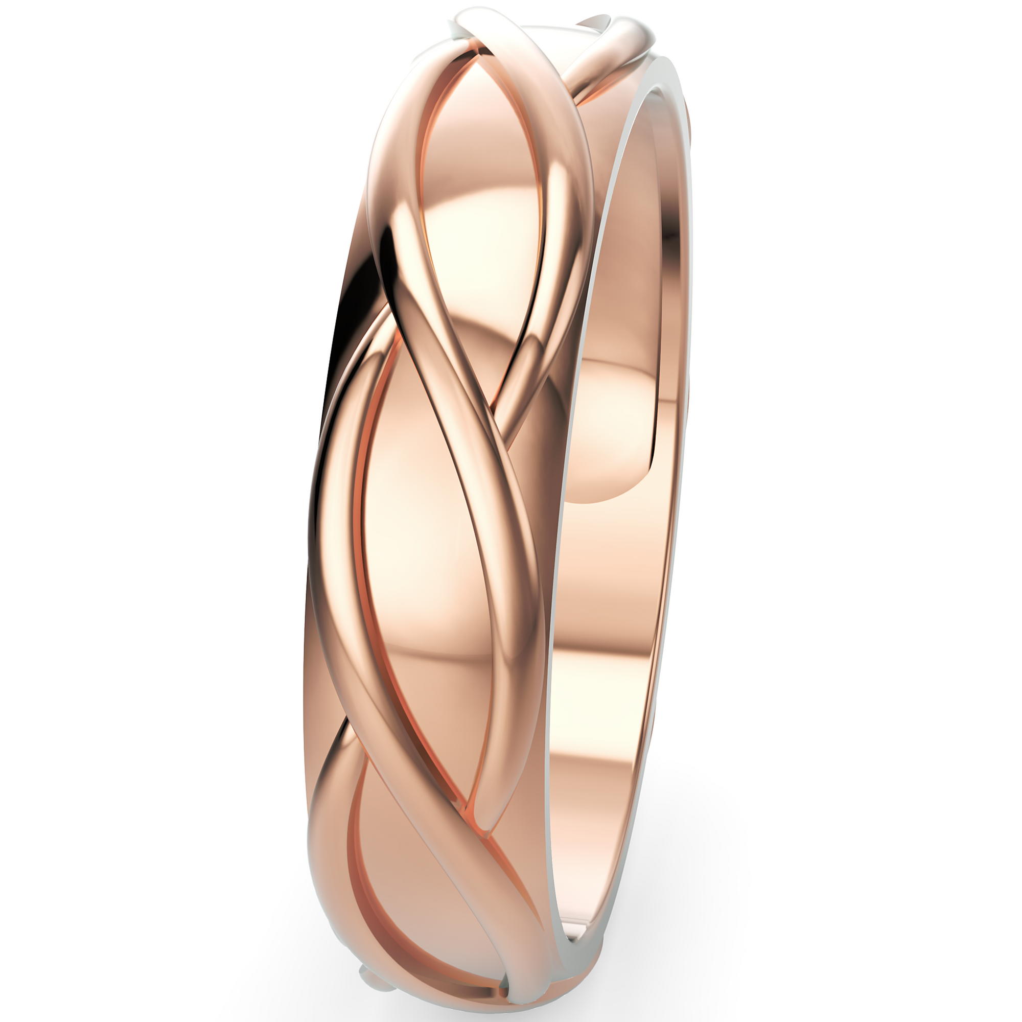 Verighetă Castelo din Aur 14k Spiral pentru Femei din 14k Aur Roz - Castelo.ro