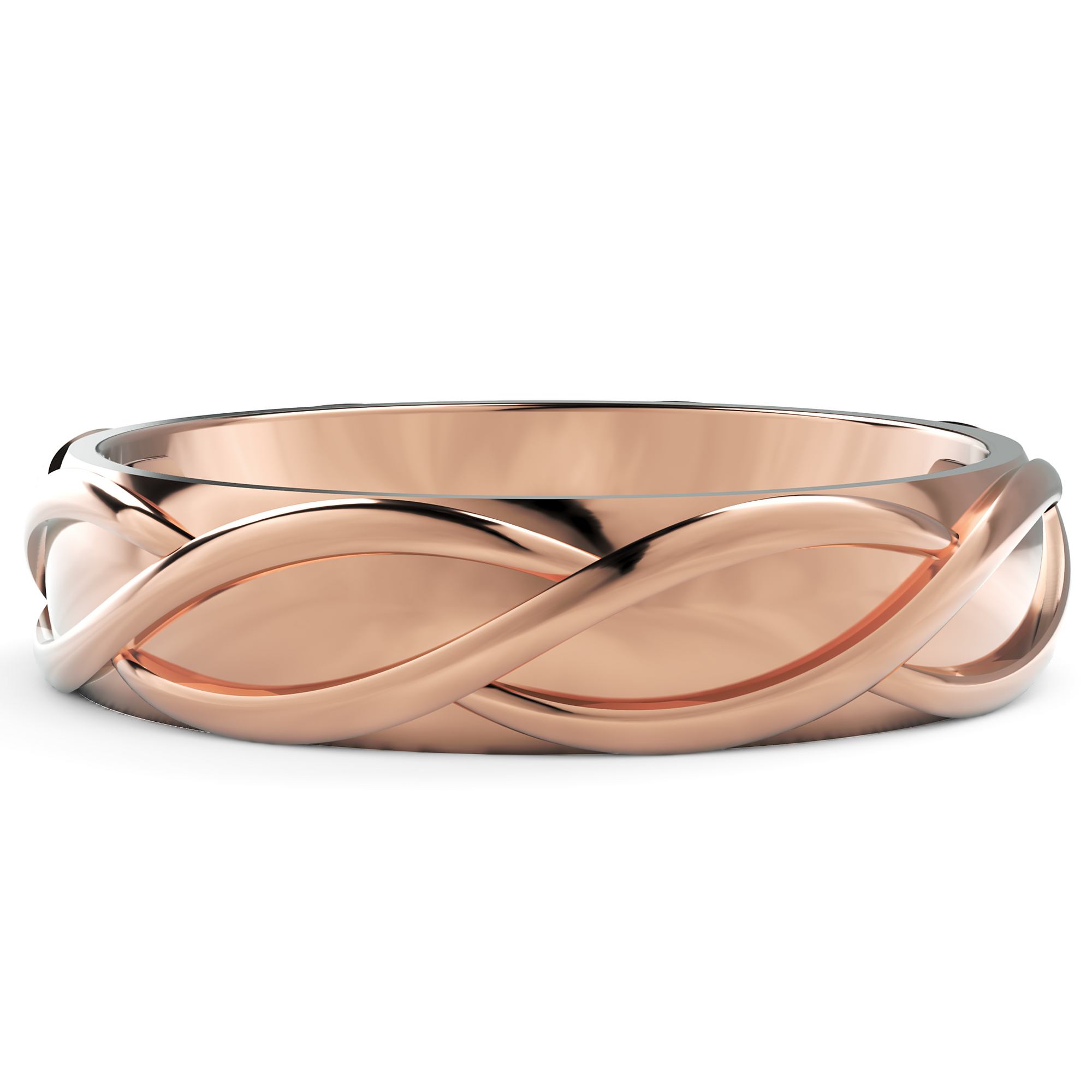 Verighetă Castelo din Aur 14k Spiral pentru Femei din 14k Aur Roz - Castelo.ro