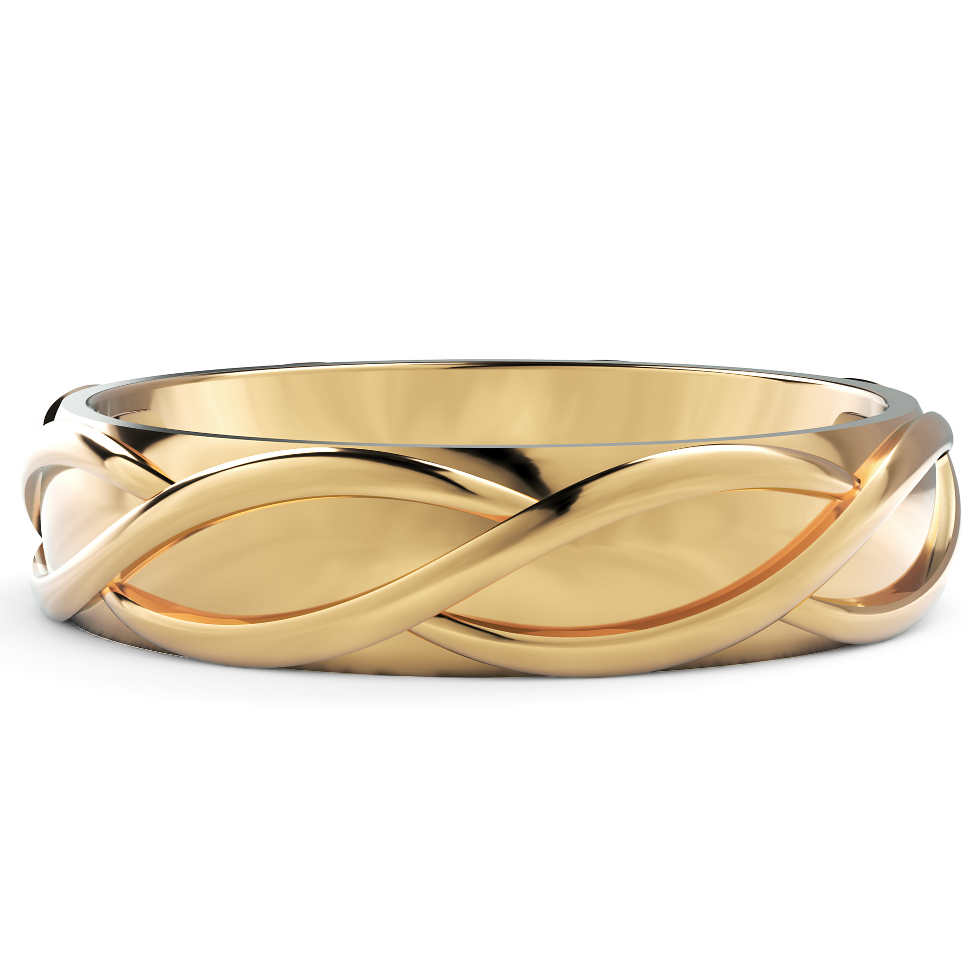 Verighetă Castelo din Aur 14k Spiral pentru Bărbați din 14k Aur Galben - Castelo.ro