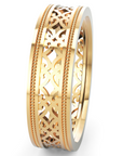 Verighetă Castelo din Aur 14k Royal Milgrain pentru Bărbați din 14k Aur Galben - Castelo.ro