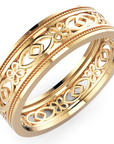 Verighetă Castelo din Aur 14k Retro Unité pentru Femei din 14k Aur Galben - Castelo.ro