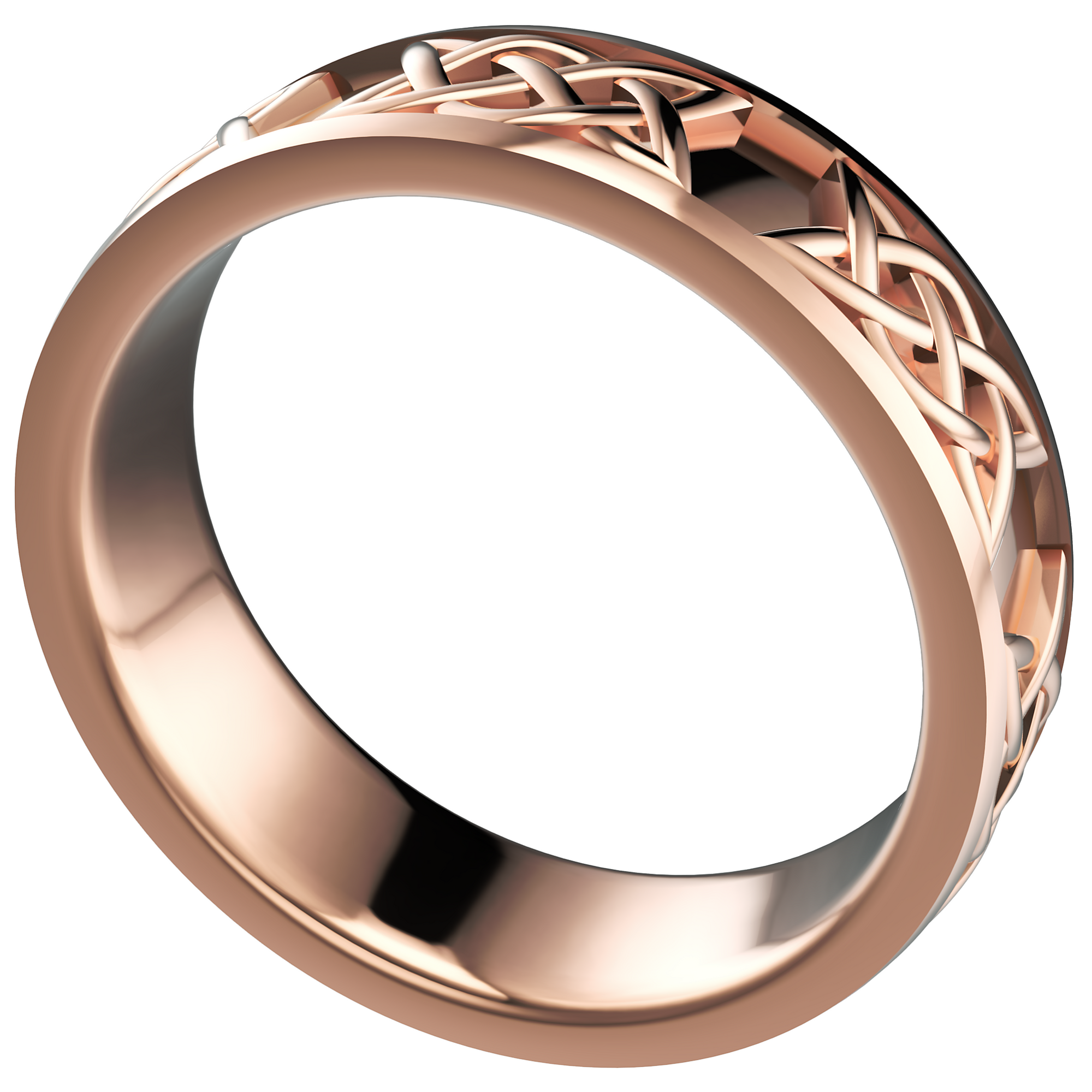 Verighetă Castelo din Aur 14k Timeless Tie pentru Bărbați din 14k Aur Roz - Castelo.ro