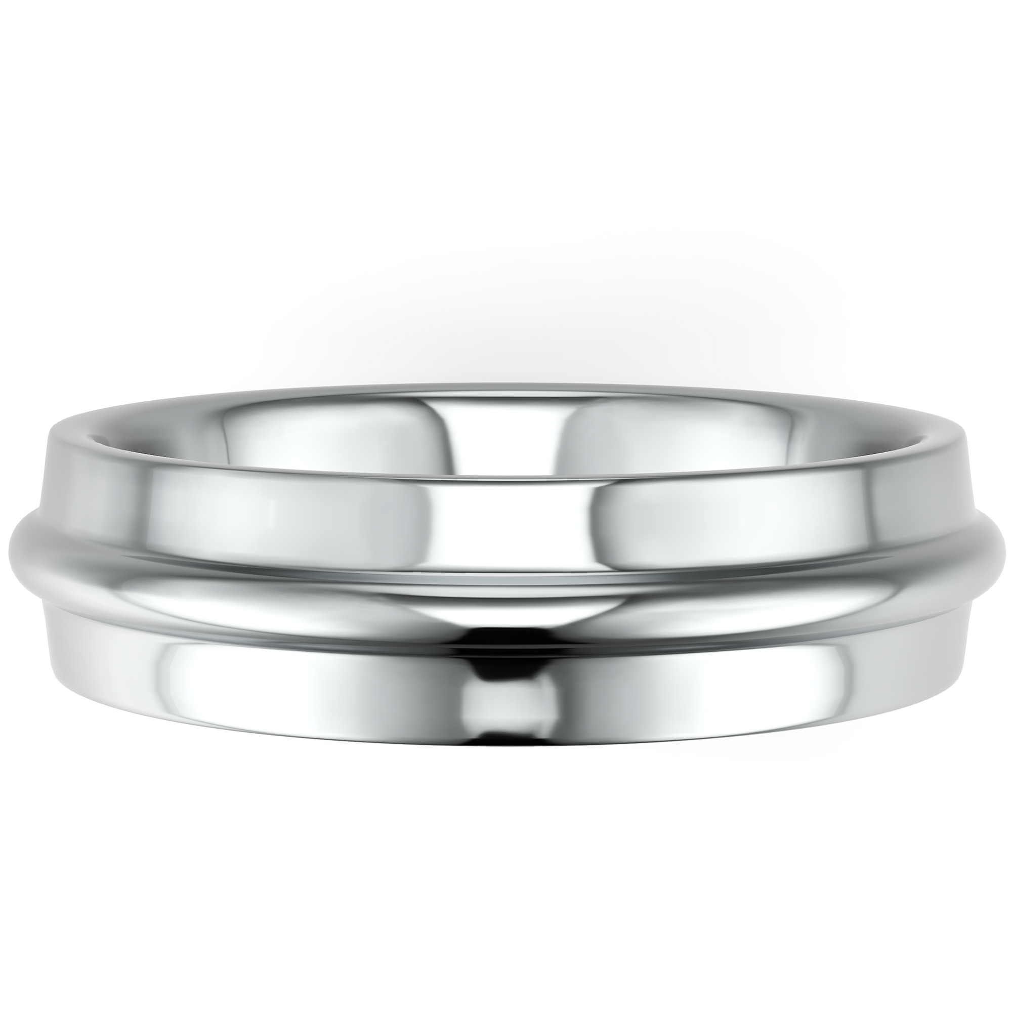 Verighetă Castelo din Aur 14k Eternal Link pentru Bărbați din 14k Aur Alb - Castelo.ro