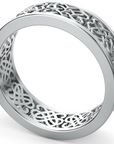 Verighetă Castelo Heart Knot pentru Bărbați din Platina - Castelo.ro