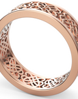 Verighetă Castelo din Aur 14k Heart Knot pentru Bărbați din 14k Aur Roz - Castelo.ro