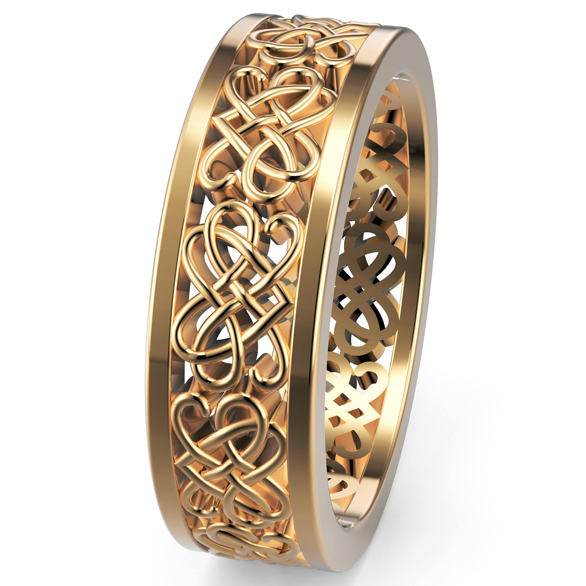 Verighetă Castelo din Aur 14k Heart Knot pentru Femei din 14k Aur Galben - Castelo.ro