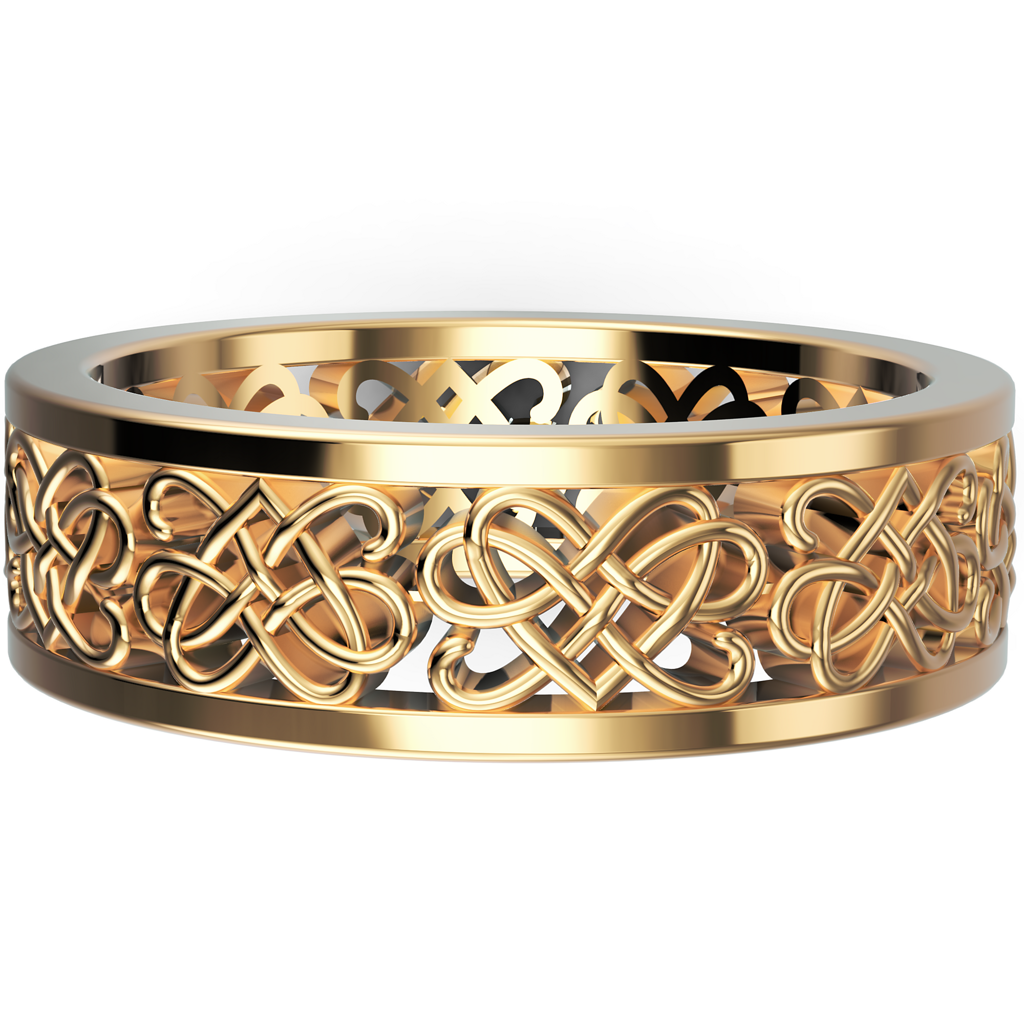 Verighetă Castelo din Aur 14k Heart Knot pentru Bărbați din 14k Aur Galben - Castelo.ro