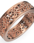Verighetă Castelo Heart Knot pentru Bărbați din 18k Aur Roz - Castelo.ro
