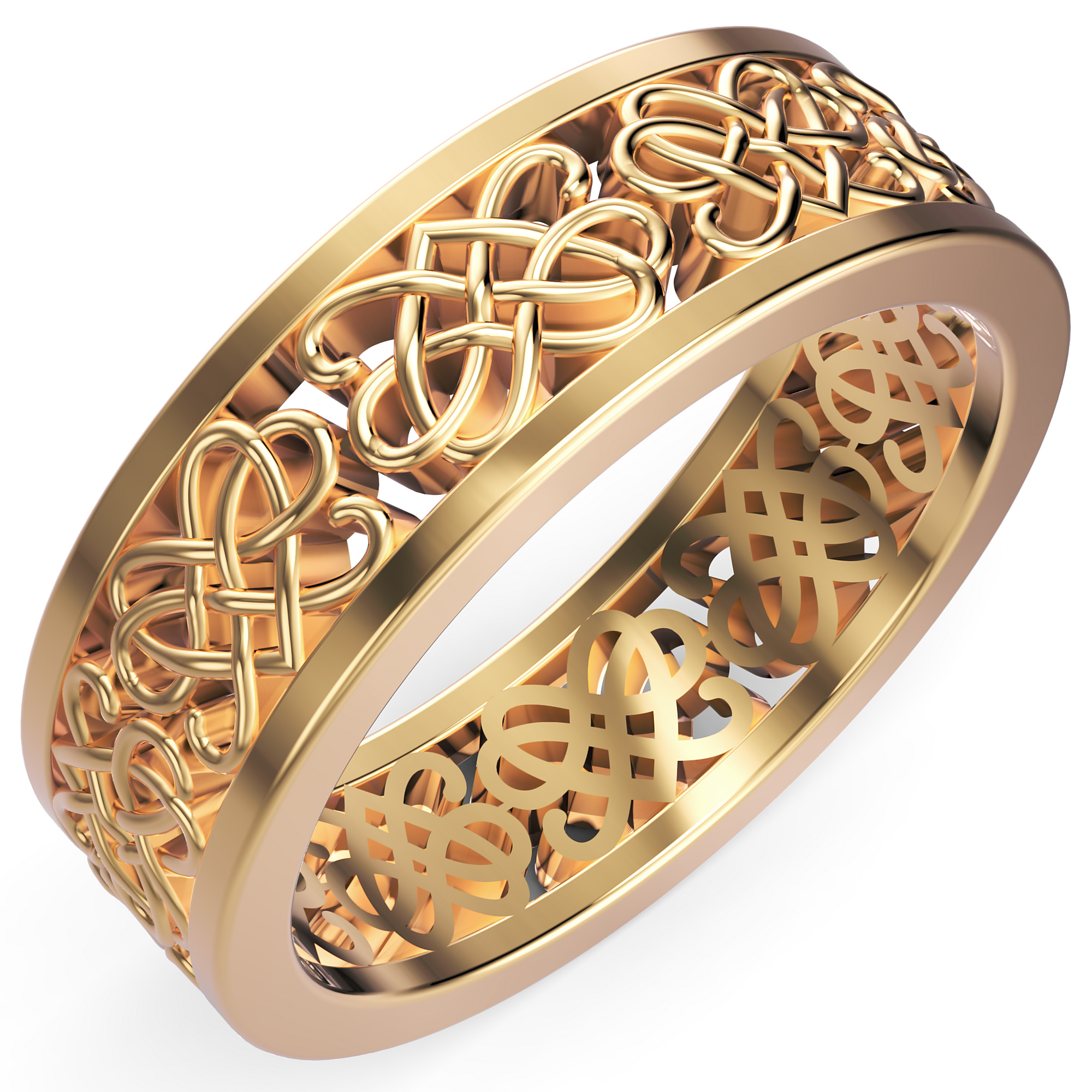 Verighetă Castelo din Aur 14k Heart Knot pentru Femei din 14k Aur Galben - Castelo.ro