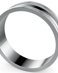 Verighetă Castelo Milgrain Deluxe pentru Femei din Platina - Castelo.ro