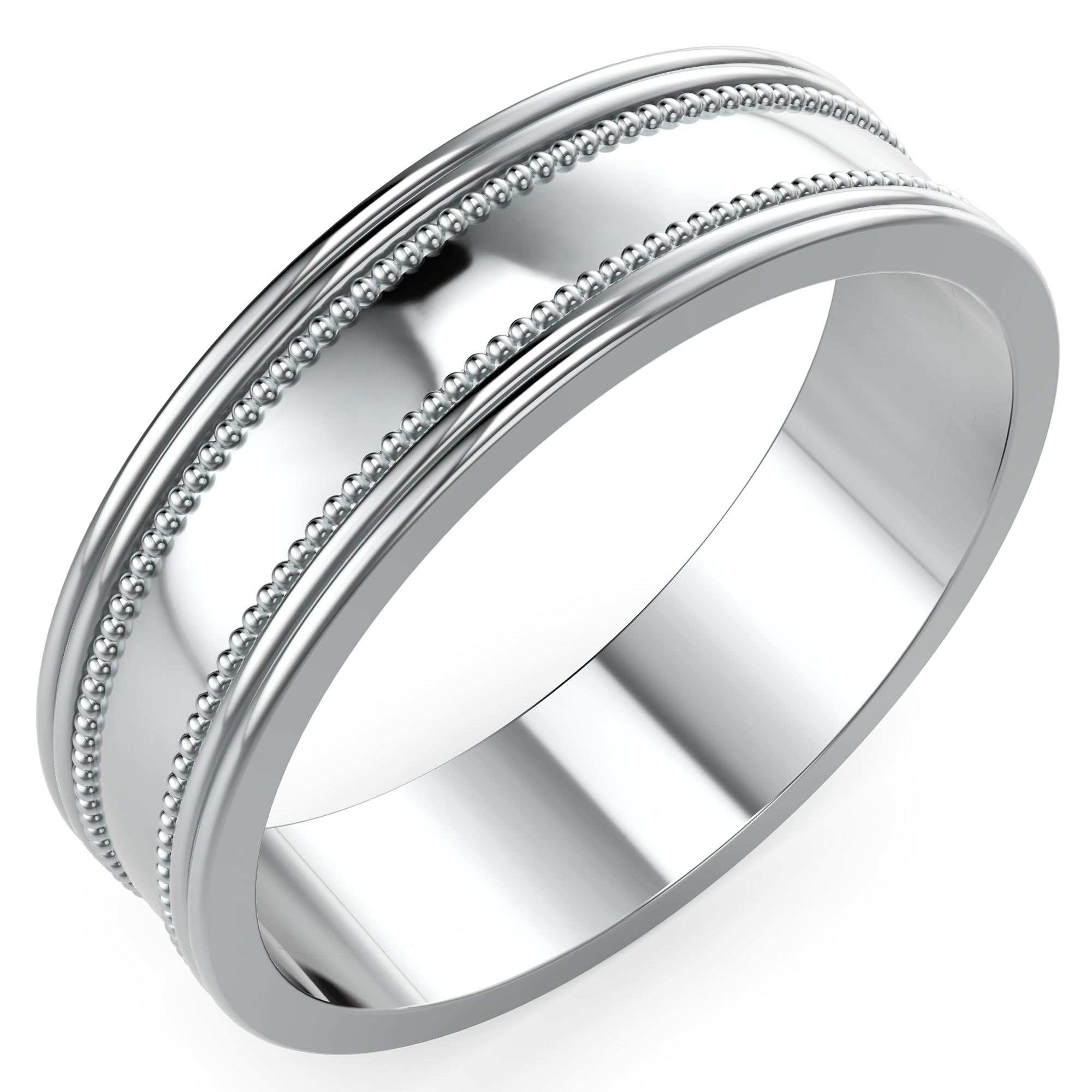 Verighetă Castelo Milgrain Deluxe pentru Femei din Platina - Castelo.ro