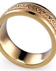 Verighetă Castelo din Aur 14k Corde Eternité pentru Bărbați din 14k Aur Galben - Castelo.ro