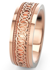 Verighetă Castelo din Aur 14k Corde Eternité pentru Bărbați din 14k Aur Roz - Castelo.ro