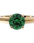 Inel de Logodnă Solitaire Heritage din Aur 14k cu Smarald Creat în Laborator de 1 ct din 14k Aur Galben - Castelo.ro