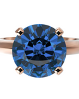 Inel de Logodnă Solitaire Heritage din Aur 18k cu Safir Creat în Laborator de 3 ct din 18k Aur Roz - Castelo.ro