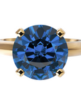 Inel de Logodnă Solitaire Heritage din Aur 18k cu Safir Creat în Laborator de 3 ct din 18k Aur Galben - Castelo.ro