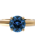 Inel de Logodnă Solitaire Heritage din Aur 14k cu Safir Creat în Laborator de 1 ct din 14k Aur Galben - Castelo.ro