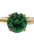 Inel de Logodnă Solitaire Heritage din Aur 14k cu Smarald Creat în Laborator de 2 ct din 14k Aur Galben - Castelo.ro