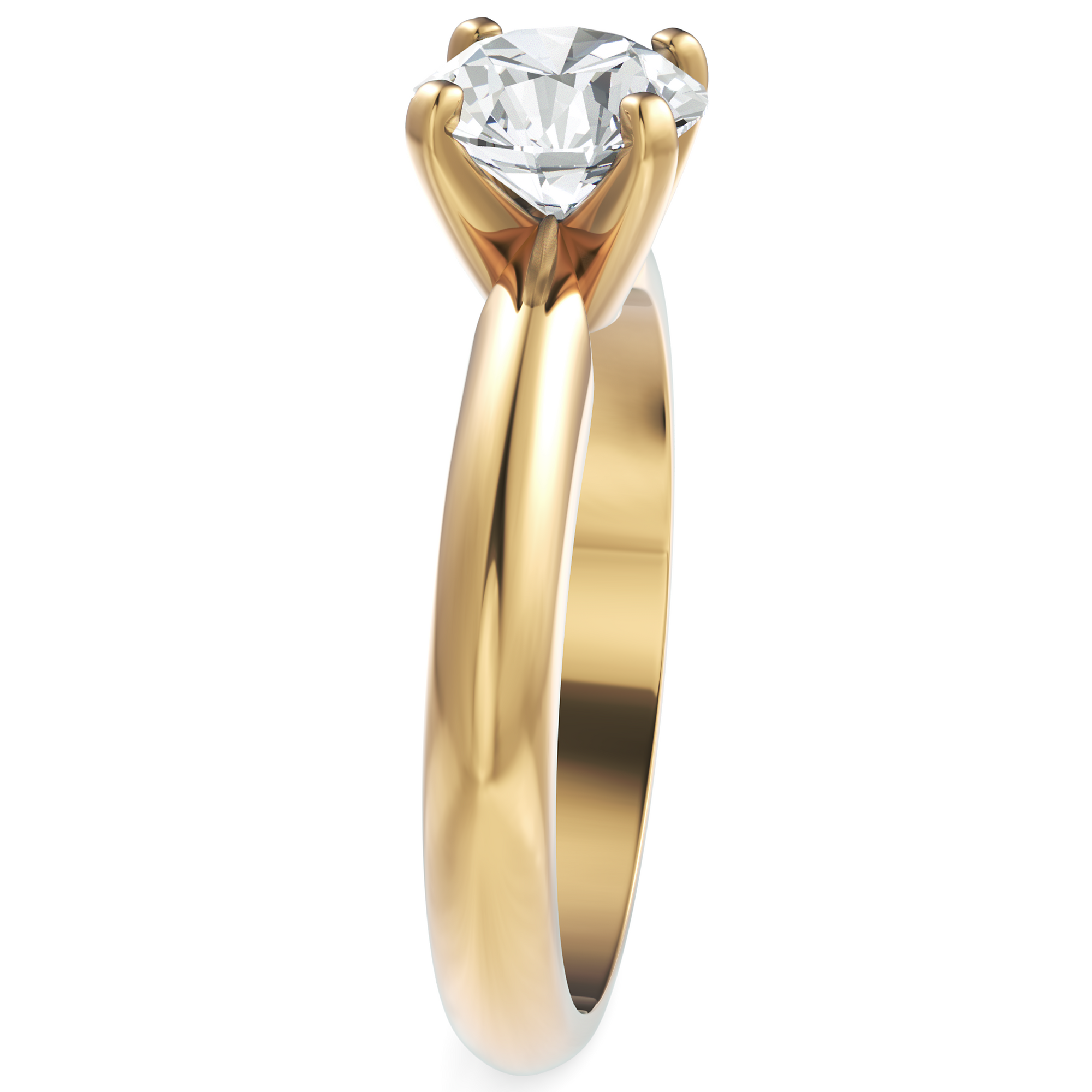 Inel de Logodnă Solitaire Heritage din Aur 14k cu Diamant Creat în Laborator de 1 ct din 14k Aur Galben - Castelo.ro