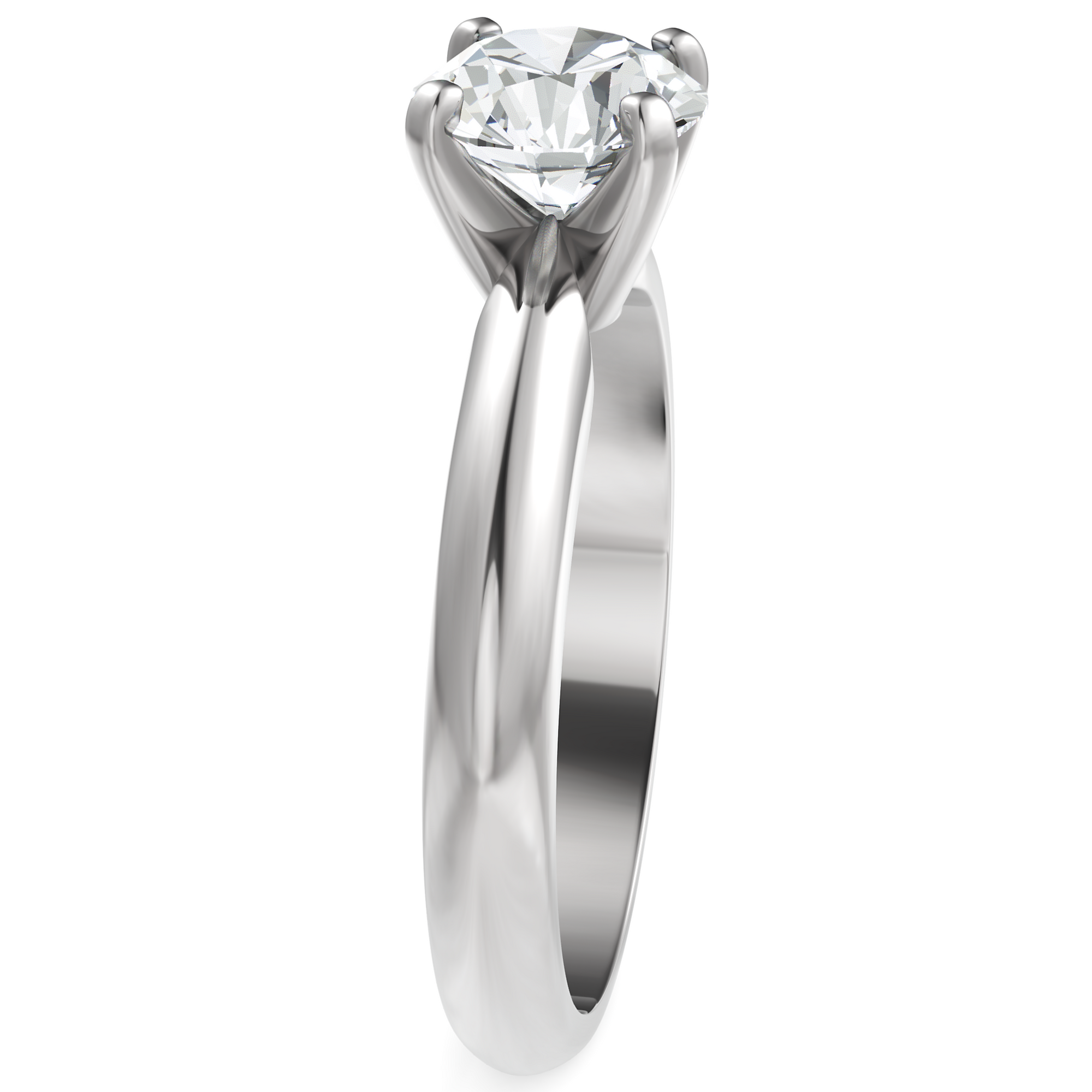 Inel de Logodnă Solitaire Heritage din Aur 14k cu Diamant Creat în Laborator de 1 ct din 14k Aur Alb - Castelo.ro