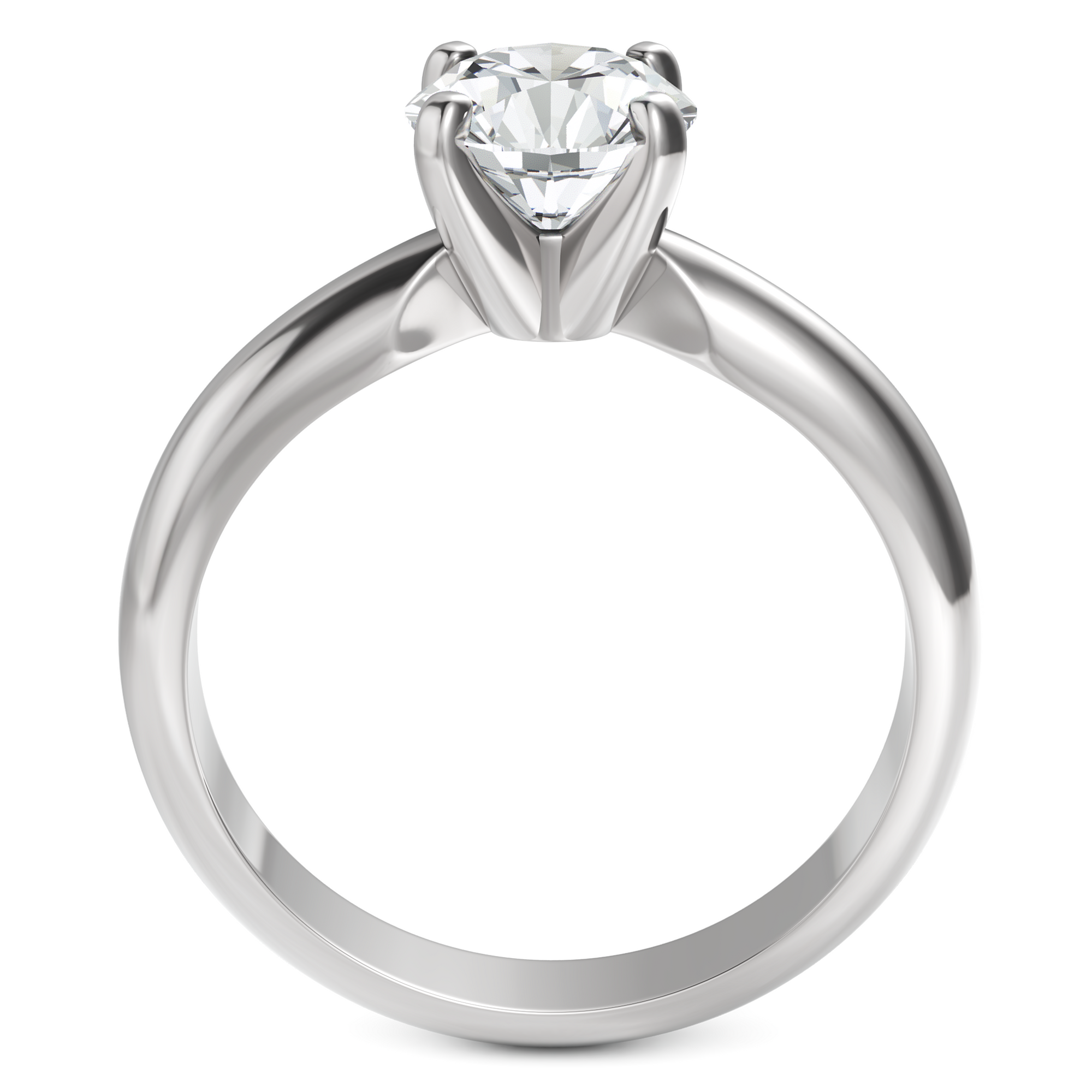 Inel de Logodnă Solitaire Heritage din Aur 14k cu Diamant Creat în Laborator de 1 ct din 14k Aur Alb - Castelo.ro