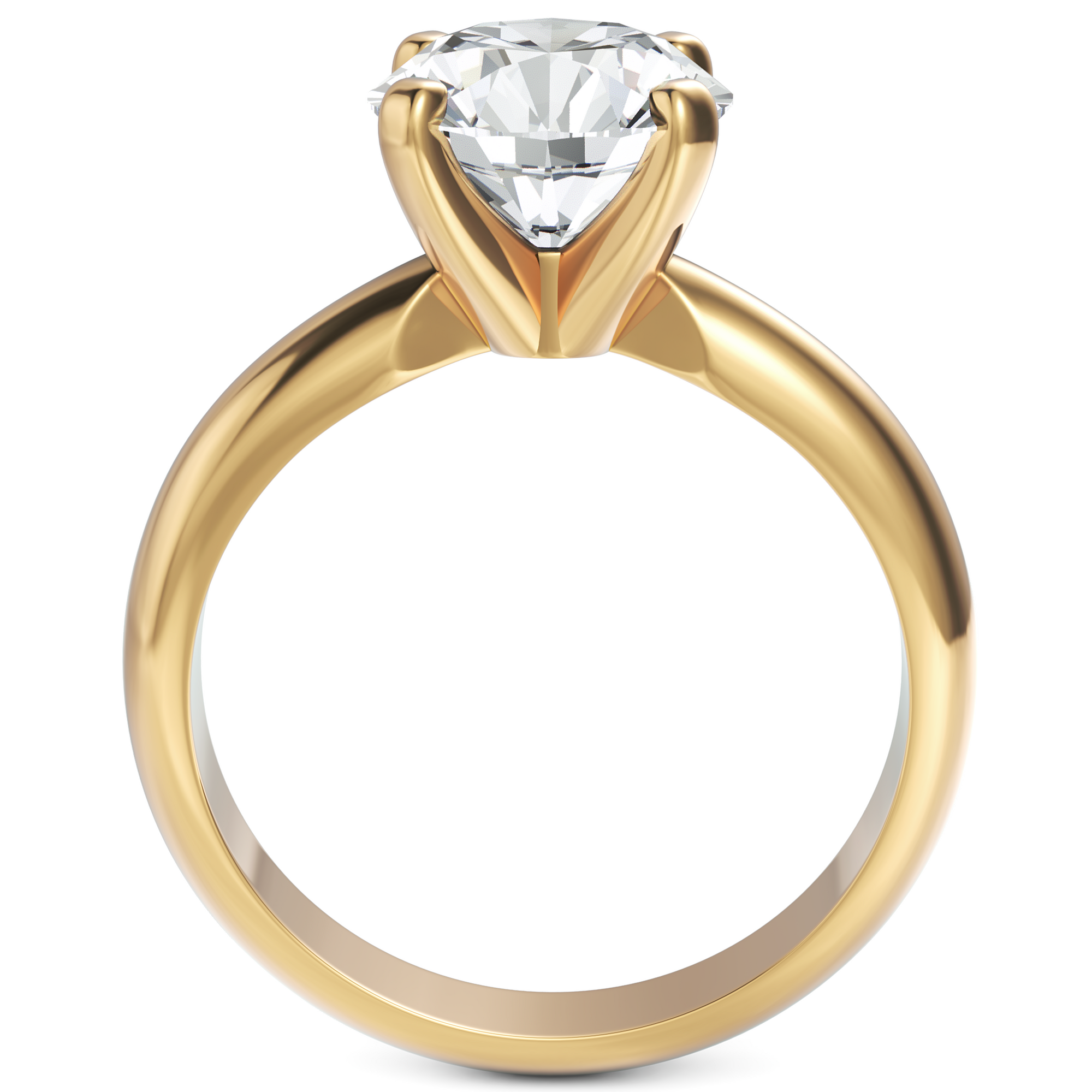 Inel de Logodnă Solitaire Heritage din Aur 14k cu Diamant Creat în Laborator de 2 ct din 14k Aur Galben - Castelo.ro