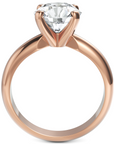 Inel de Logodnă Solitaire Heritage din Aur 18k cu Moissanite de 2 ct din 18k Aur Roz - Castelo.ro