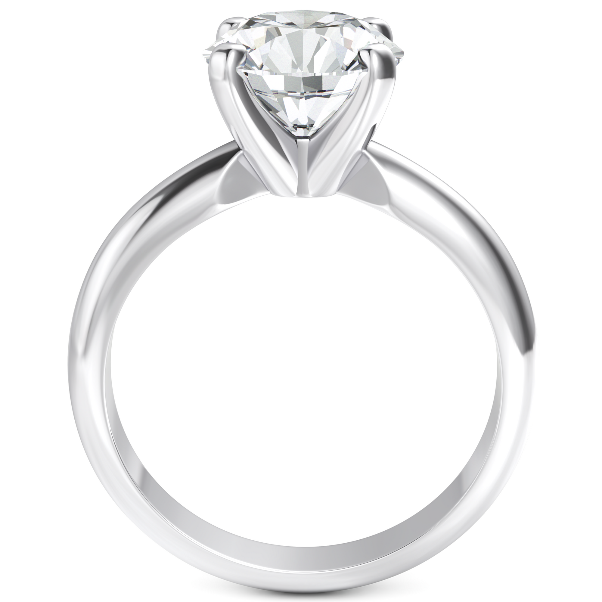 Inel de Logodnă Solitaire Heritage din Aur 14k cu Diamant Creat în Laborator de 2 ct din 14k Aur Alb - Castelo.ro