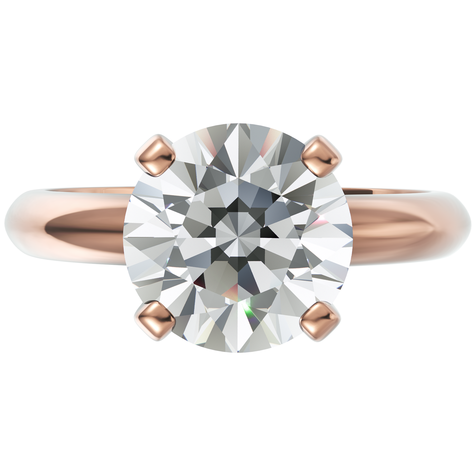 Inel de Logodnă Solitaire Heritage din Aur 18k cu Diamant Creat în Laborator de 2 ct din 18k Aur Roz - Castelo.ro