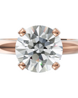 Inel de Logodnă Solitaire Heritage din Aur 14k cu Diamant Creat în Laborator de 2 ct din 14k Aur Roz - Castelo.ro