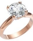 Inel de Logodnă Solitaire Heritage din Aur 14k cu Diamant Creat în Laborator de 2 ct din 14k Aur Roz - Castelo.ro