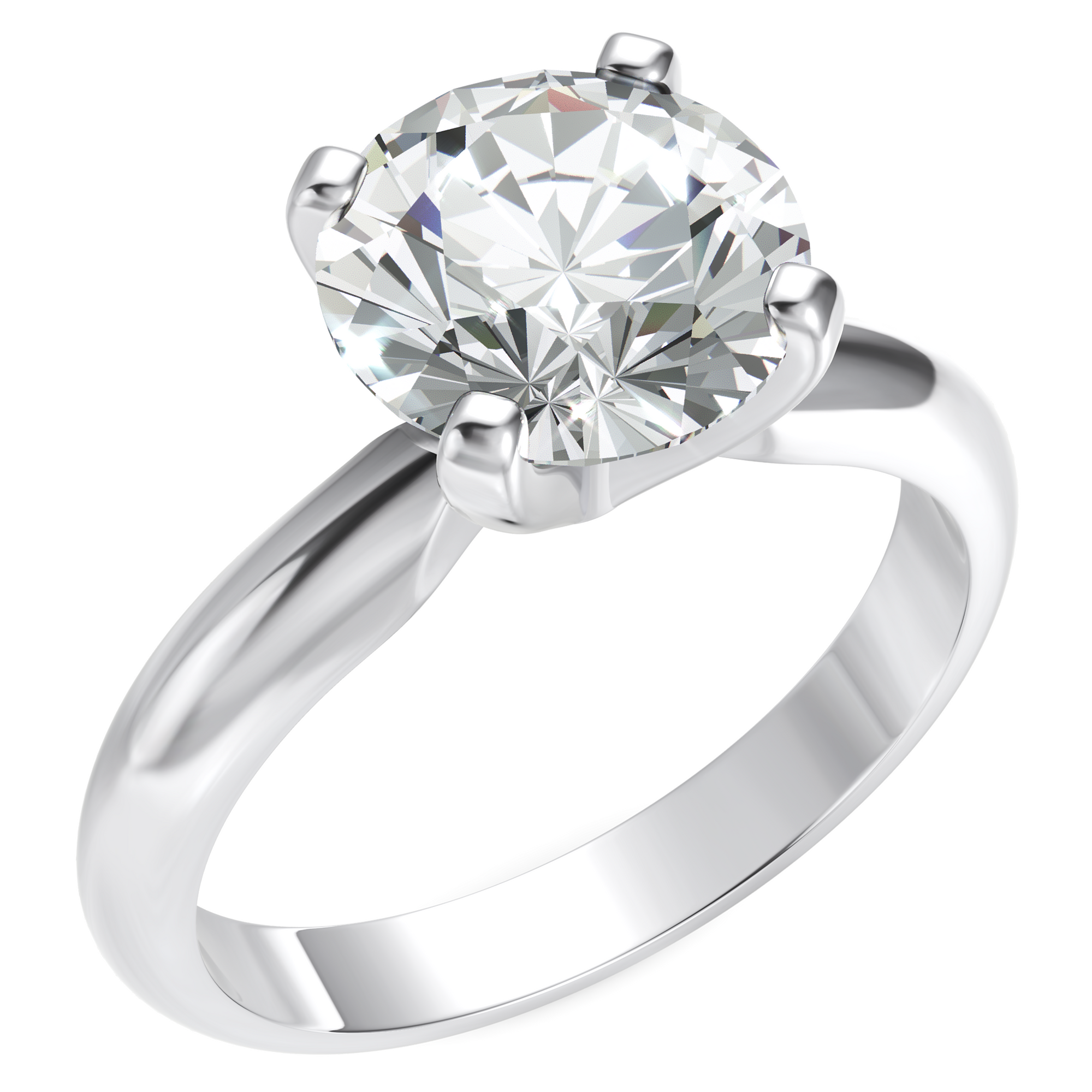 Inel de Logodnă Solitaire Heritage din Aur 14k cu Diamant Creat în Laborator de 2 ct din 14k Aur Alb - Castelo.ro