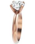 Inel de Logodnă Solitaire Heritage din Aur 18k cu Moissanite de 2 ct din 18k Aur Roz - Castelo.ro