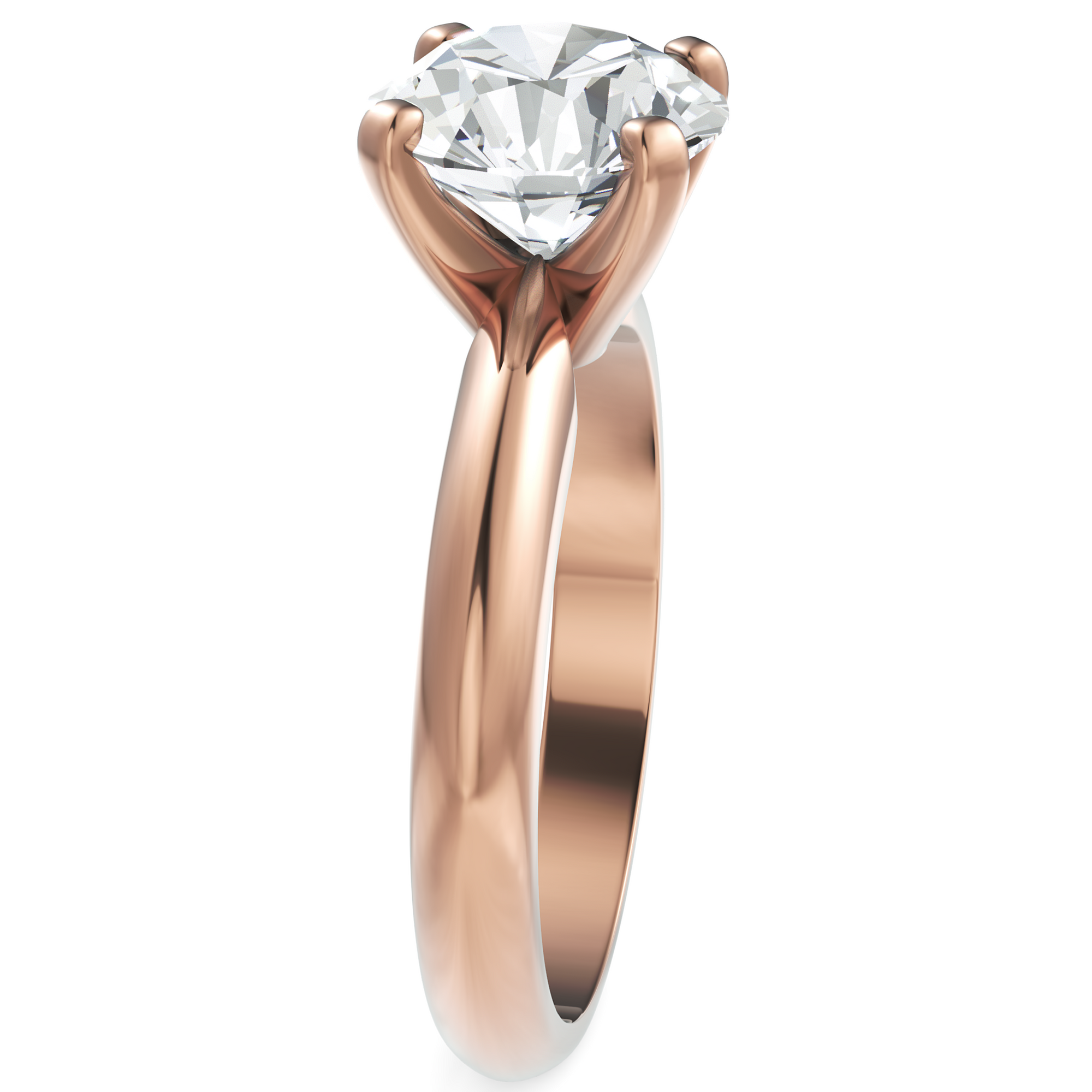 Inel de Logodnă Solitaire Heritage din Aur 14k cu Diamant Creat în Laborator de 2 ct din 14k Aur Roz - Castelo.ro