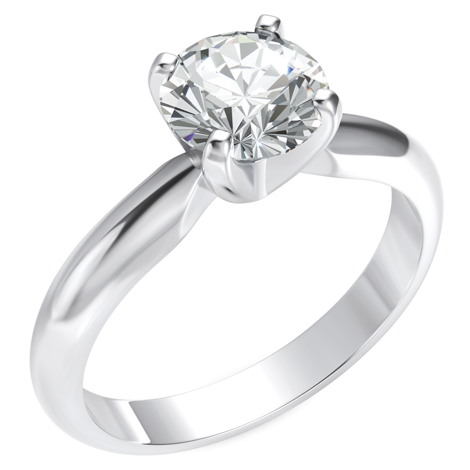Inel de Logodnă Solitaire Heritage din Aur 14k cu Diamant Creat în Laborator de 1 ct din 14k Aur Alb - Castelo.ro