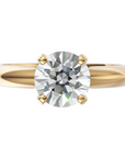 Inel de Logodnă Solitaire Heritage din Aur 18k cu Moissanite de 1 ct din 18k Aur Galben - Castelo.ro