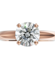 Inel de Logodnă Solitaire Heritage din Aur 14k cu Diamant Creat în Laborator de 1 ct din 14k Aur Roz - Castelo.ro