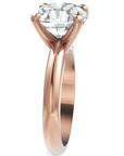Inel de Logodnă Solitaire Heritage din Aur 14k cu Moissanite de 3 ct din 14k Aur Roz - Castelo.ro