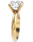 Inel de Logodnă Solitaire Heritage din Aur 14k cu Moissanite de 3 ct din 14k Aur Galben - Castelo.ro