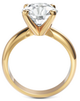 Inel de Logodnă Solitaire Heritage din Aur 14k cu Moissanite de 3 ct din 14k Aur Galben - Castelo.ro