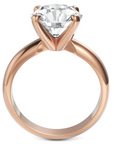 Inel de Logodnă Solitaire Heritage din Aur 14k cu Moissanite de 3 ct din 14k Aur Roz - Castelo.ro