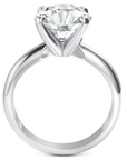 Inel de Logodnă Solitaire Heritage din Aur 14k cu Diamant Creat în Laborator de 3 ct din 14k Aur Alb - Castelo.ro
