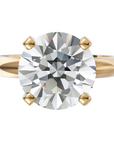 Inel de Logodnă Solitaire Heritage din Aur 14k cu Moissanite de 3 ct din 14k Aur Galben - Castelo.ro